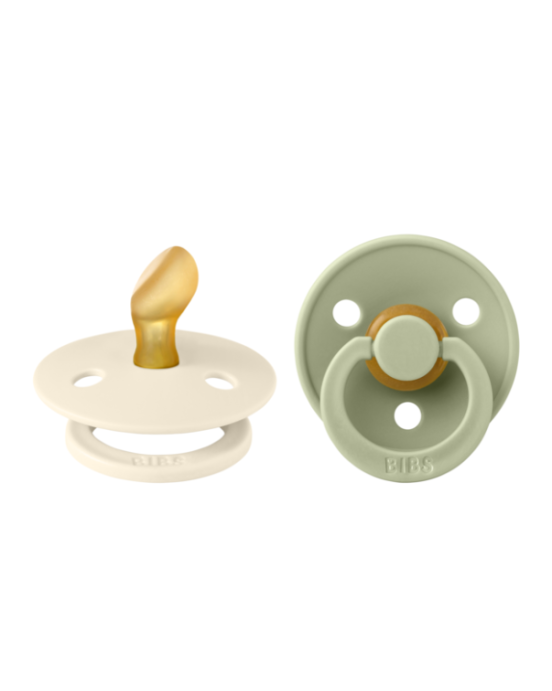 BIBS ΣΕΤ ΠΙΠΙΛΕΣ 2ΤΜΧ – COLOUR – IVORY/SAGE – ΑΝΑΤΟΜΙΚΗ No 1 2111416