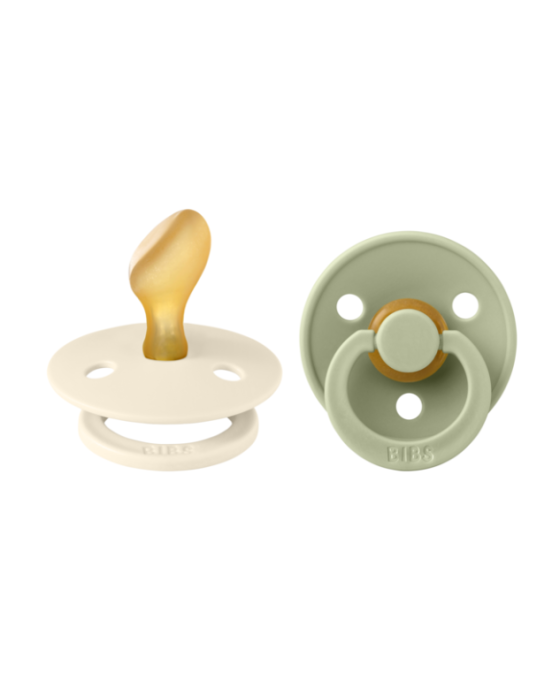 BIBS ΣΕΤ ΠΙΠΙΛΕΣ 2ΤΜΧ – COLOUR – IVORY/SAGE – ΑΝΑΤΟΜΙΚΗ No 2 2211416