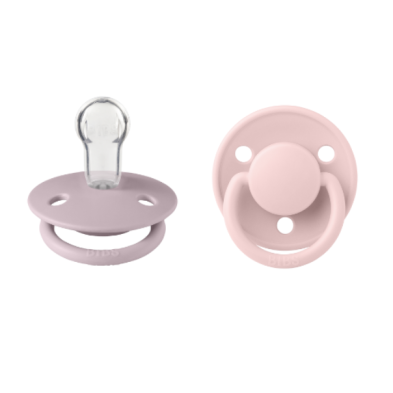 ΠΙΠΙΛΕΣ BIBS DE LUX 2PACK. SILICONE DUSTY BLOSSOM/DUSKY LILAC ONE SIZE 150295