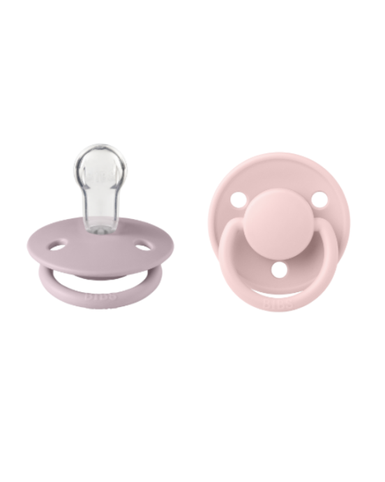 ΠΙΠΙΛΕΣ BIBS DE LUX 2PACK. SILICONE DUSTY BLOSSOM/DUSKY LILAC ONE SIZE 150295