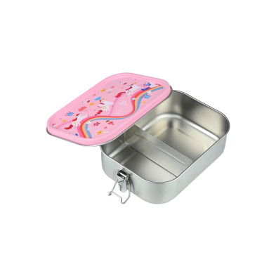 Estia Rainbow Dreams Ανοξείδωτο Παιδικό Δοχείο Φαγητού 1.2lt Ροζ 01-43551