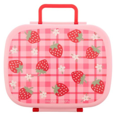 Stephen Joseph Δοχείο Φαγητού, Bento Box με αφαιρούμενο δίσκο Strawberry SJ130903