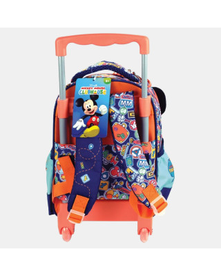 Gim  Σακίδιο Τρόλεϊ Νηπιαγωγείου 2 Θήκες, Mickey Fun Travels 340-92072