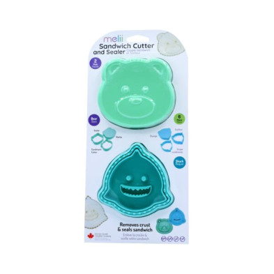 Melii – Sandwich Cutters Bear/Shark 6 τεμ MEL24080