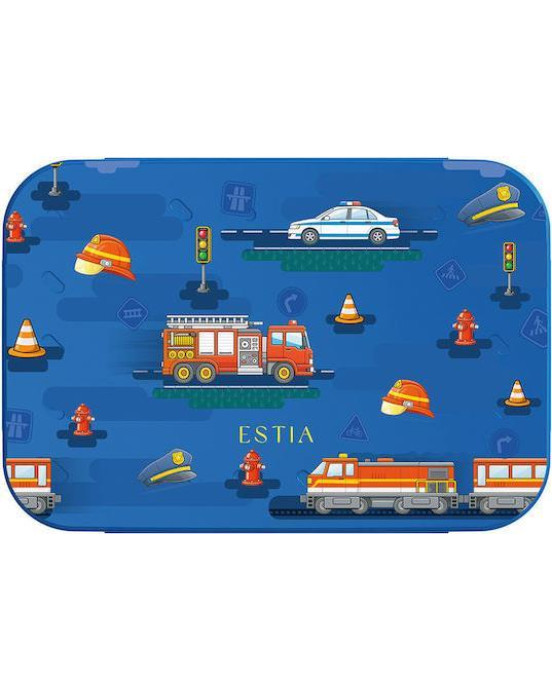 Estia ΠΑΙΔΙΚΟ ΦΑΓΗΤΟΔΟΧΕΙΟ SAVE THE AEGEAN 900ml ΜΕ 2 ΑΠΟΣΠΩΜ. ΘΗΚΕΣ City Heroes 01-43926