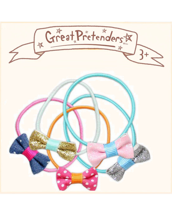 Great Pretenders Σετ 5 λαστιχάκια μαλλιών Φιογκάκια 88764