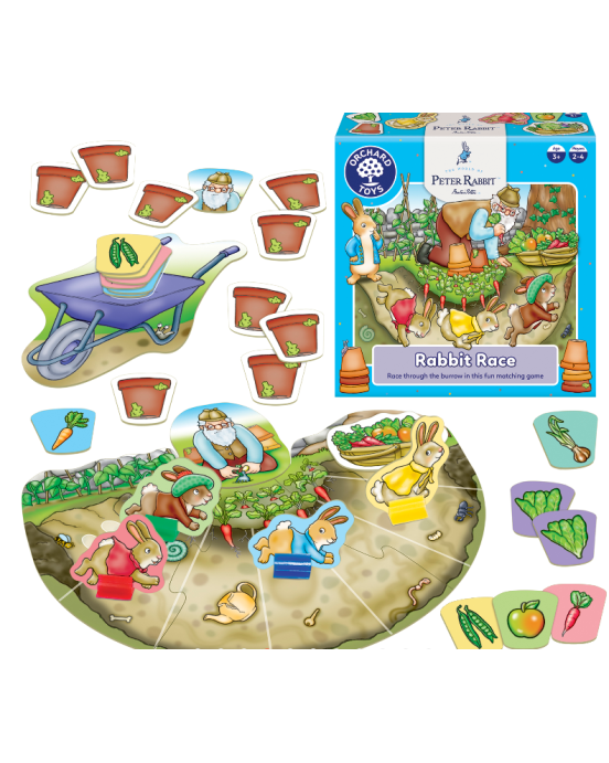 Orchard Toys Εκπαιδευτικό Επιτραπέζιο Παιχνίδι "Αγώνες με τον Peter Rabbit" Για Παιδιά 3-6 ετών ORCHWPR002