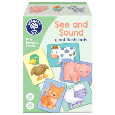 Orchard Toys Εκπαιδευτικές Κάρτες "Ζωάκια της Φάρμας & οι Ήχοι τους" για Παιδιά από 9+ μηνών  ORCH132