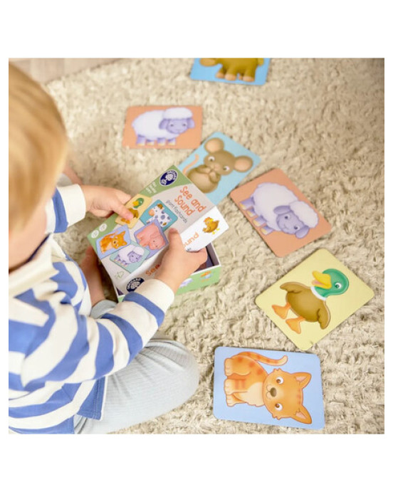 Orchard Toys Εκπαιδευτικές Κάρτες "Ζωάκια της Φάρμας & οι Ήχοι τους" για Παιδιά από 9+ μηνών  ORCH132