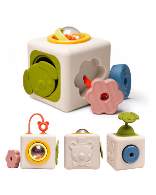 Taf Toys Κύβος Δραστηριοτήτων Σιλικόνης  Peek & Play T-13885