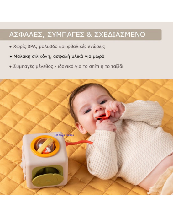Taf Toys Κύβος Δραστηριοτήτων Σιλικόνης  Peek & Play T-13885