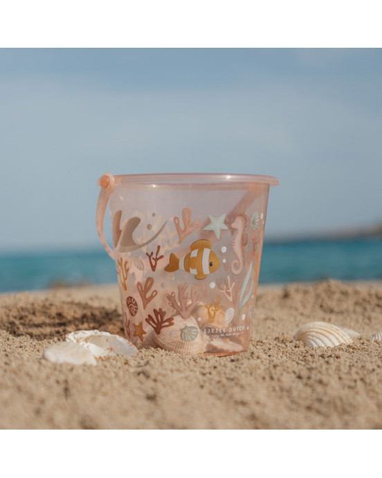 LITTLE DUTCH. Κουβαδάκι παραλίας Ocean Dreams Ροζ