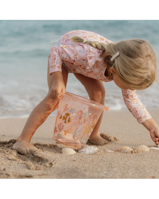LITTLE DUTCH. Κουβαδάκι παραλίας Ocean Dreams Ροζ