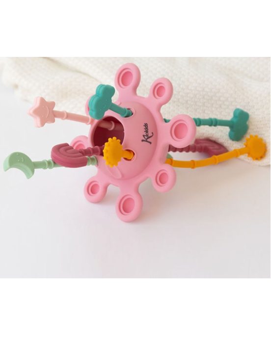 kiokids Μασητικό Σιλικόνης Planet Ροζ 25εκ. 6593