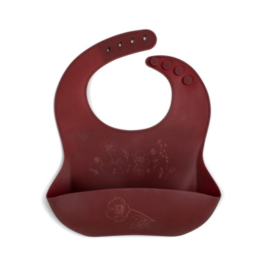 Filibabba Silicone Bib with print – Baked Apple