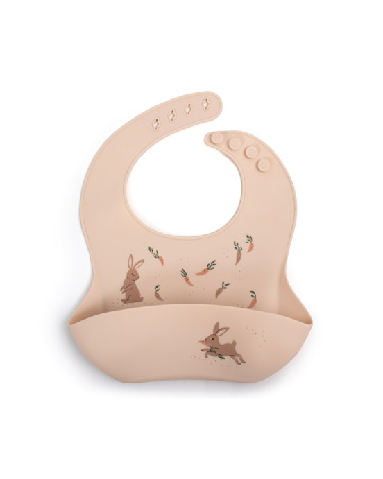 Filibabba Silicone Bib with print – Carrot Thief