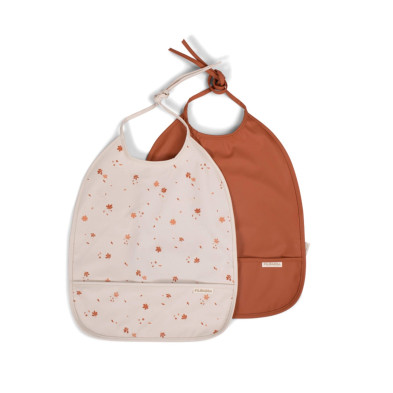 Filibabba Bib With Ties 2 Pack – Chestnuts