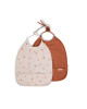Filibabba Bib With Ties 2 Pack – Chestnuts