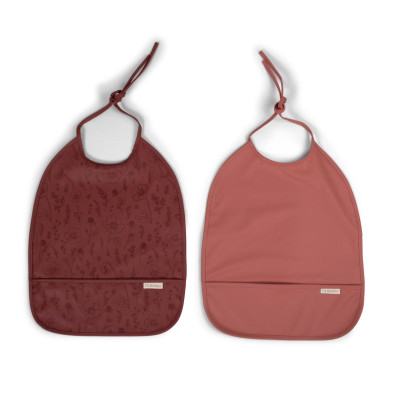 Filibabba Bib With Ties 2 Pack – Fall Flowers
