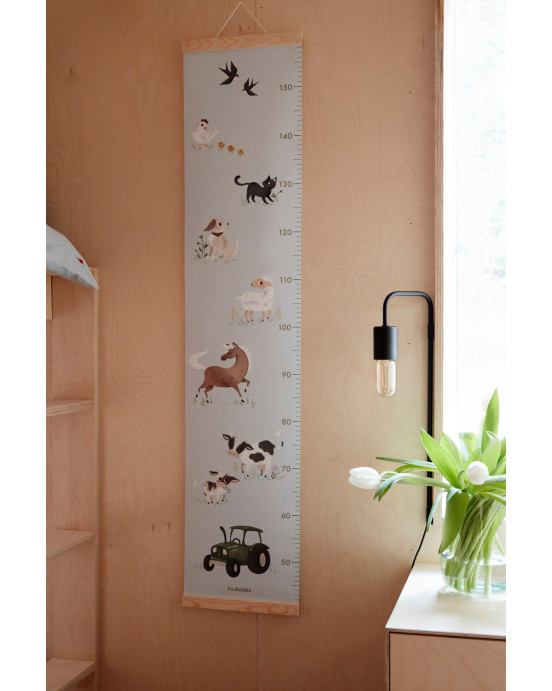 Filibabba Growth Chart – Farm Animals