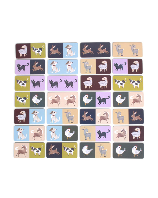 Filibabba Domino Game – Farm Animals