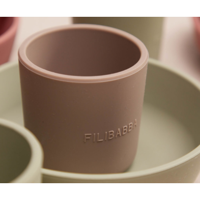 Filibabba Silicone Cup 2 Pack – Warm Grey