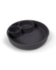 Filibabba Silicone Divided Plate – Stone Grey