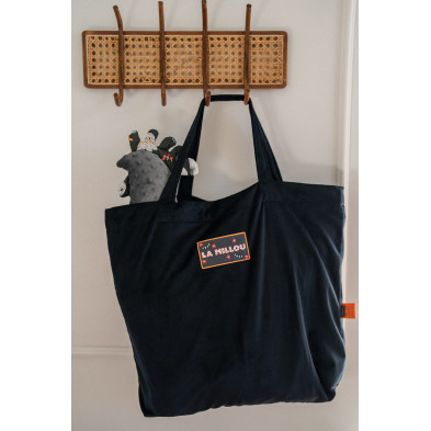 Velvet Black Shopper Bag Scream