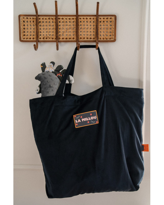 Velvet Black Shopper Bag Scream