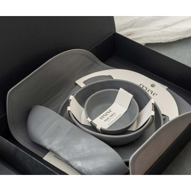 Eeveve Silicone Small Bowl – Marble Granite Gray