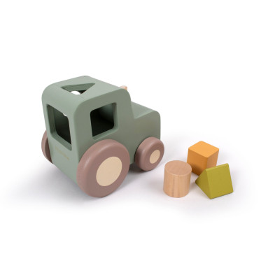 Filibabba Pull Along Tractor with Shape Sorter