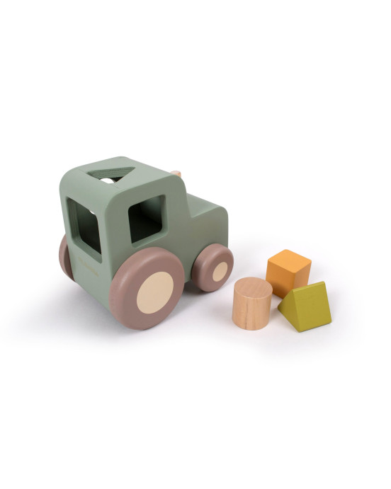 Filibabba Pull Along Tractor with Shape Sorter