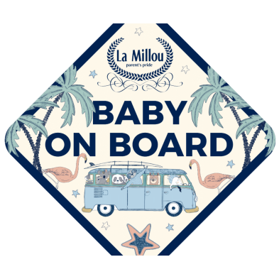 Sticker Baby On Board La Millou Bus