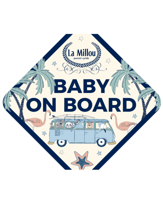 Sticker Baby On Board La Millou Bus