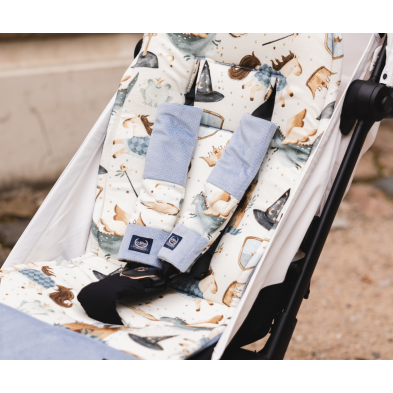 Jersey Seat Belt Cover Simbo Velvet Wind Blue