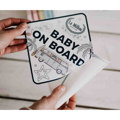Sticker Baby On Board La Millou Bus
