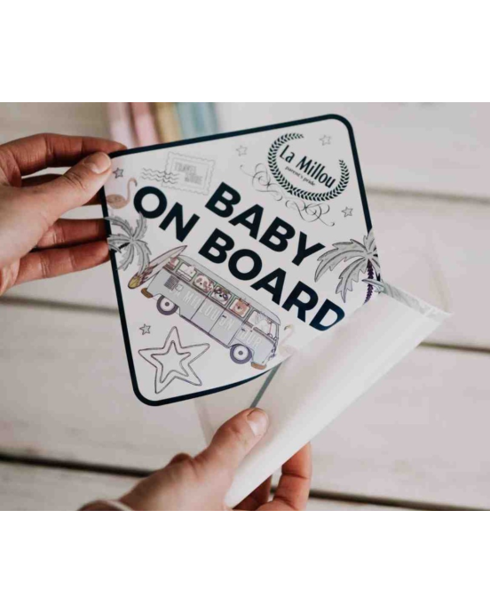 Sticker Baby On Board La Millou Bus