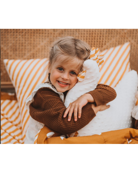 Kura Sheela Stripes – Ecru