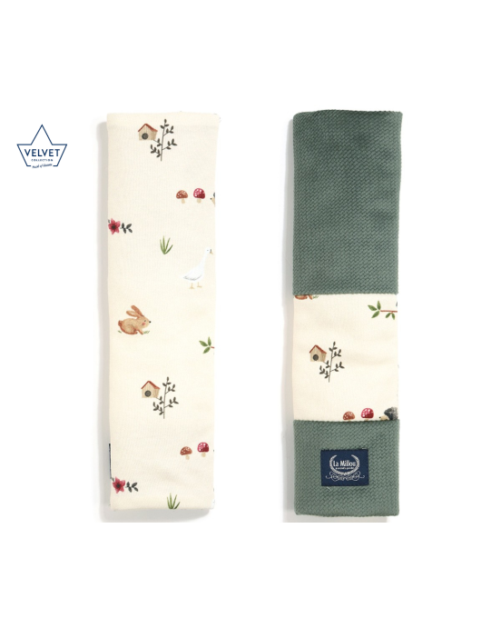 Jersey Seat Belt Cover Farmland Velvet Khaki