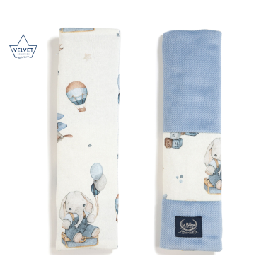 Jersey Seat Belt Cover Simbo Velvet Wind Blue