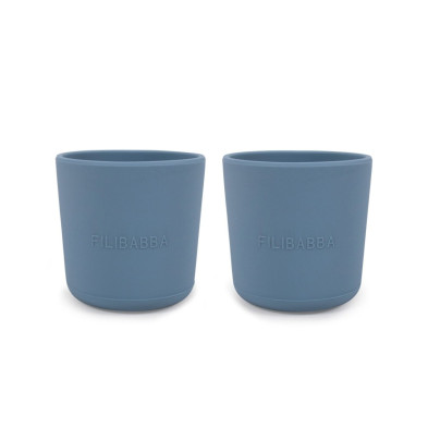 Filibabba Silicone Cup 2 Pack – Powder Blue