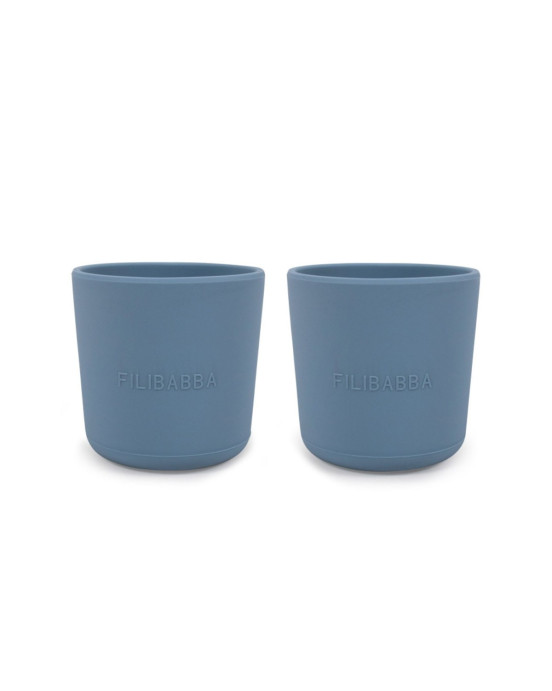 Filibabba Silicone Cup 2 Pack – Powder Blue