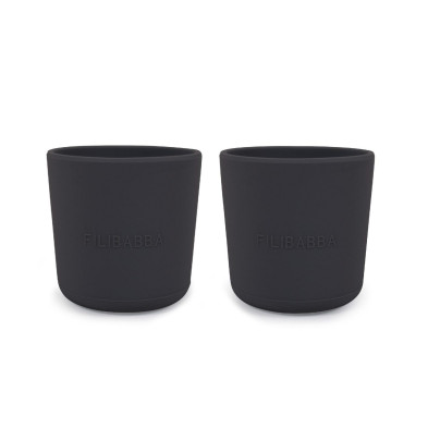 Filibabba Silicone Cup 2 Pack – Stone Grey