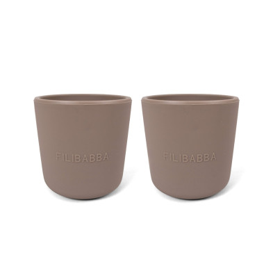 Filibabba Silicone Cup 2 Pack – Warm Grey