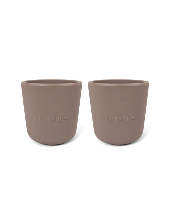 Filibabba Silicone Cup 2 Pack – Warm Grey