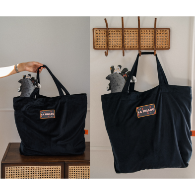 Velvet Black Shopper Bag Scream