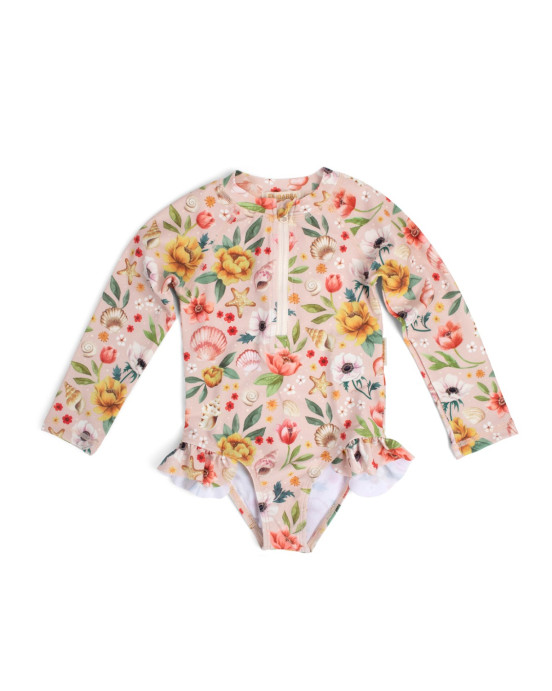 Filibabba Vilje UV Suit Ocean Blossom – M