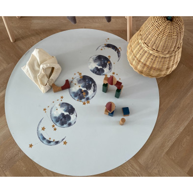 Eeveve Round Floor Mat – Lunar Eclipse