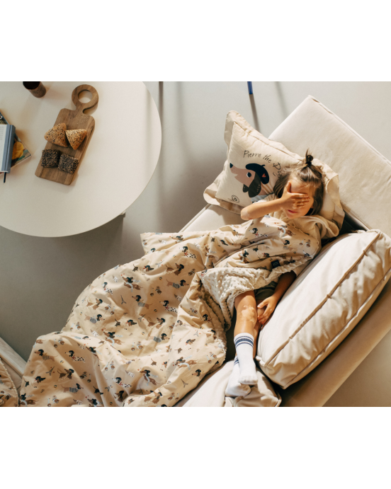 Κουβέρτα Pierre the Dog- Minky Sand – M