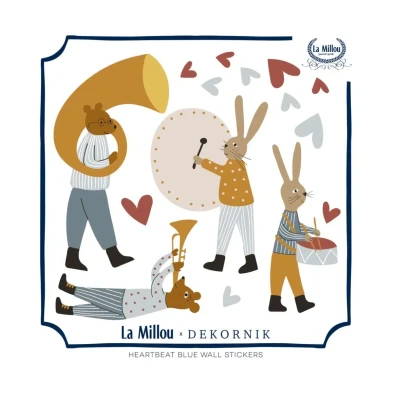 Αυτοκόλλητα Τοίχου – Musicians Blue